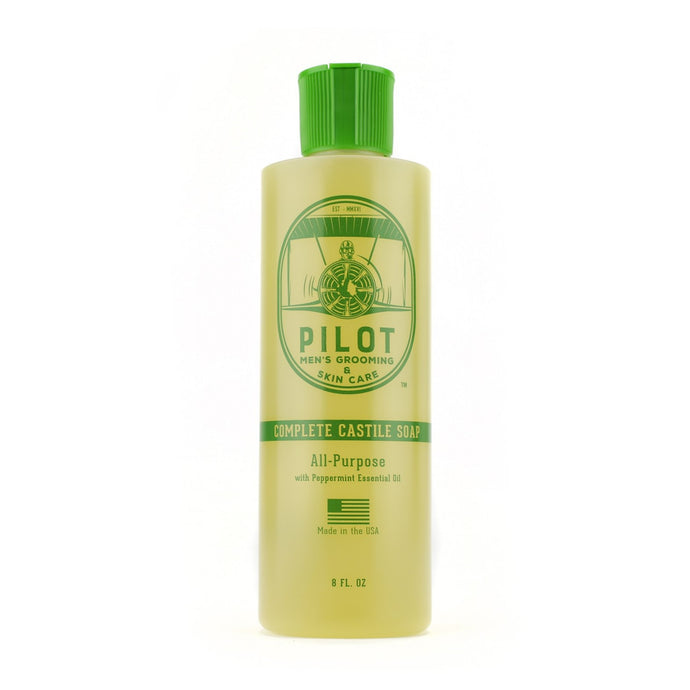 Complete Castile Soap Body Hair Wash Pilot Men's Grooming Skin Care