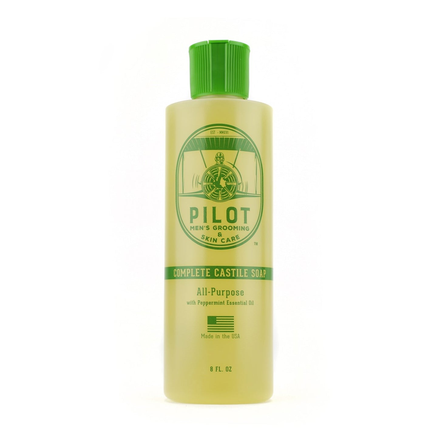 Complete Castile Soap Body Hair Wash Pilot Men's Grooming Skin Care